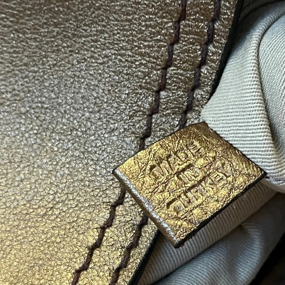 Givenchy Bronze Lambskin Foldover Satchel - Picture 13 of 16